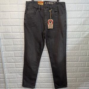 Devil-Dog Men’s Denim Jeans – Athletic Fit | 32x32 | NWT Gray Colorway